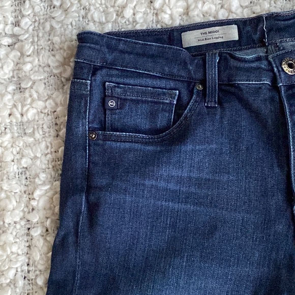 Adriano Goldschmied The Midi Mid-Rise Legging Jeans Sz 29R - Picture 2 of 9